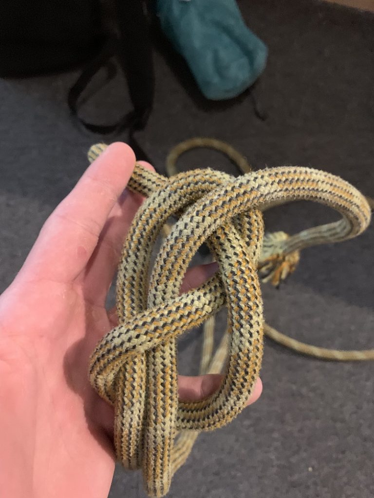How to tie a Double Figure Eight Knot step 2